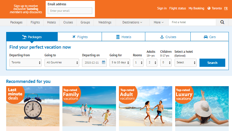 Sunwing App.pdf Sunwing Optimization – User Experience and Digital Marketing